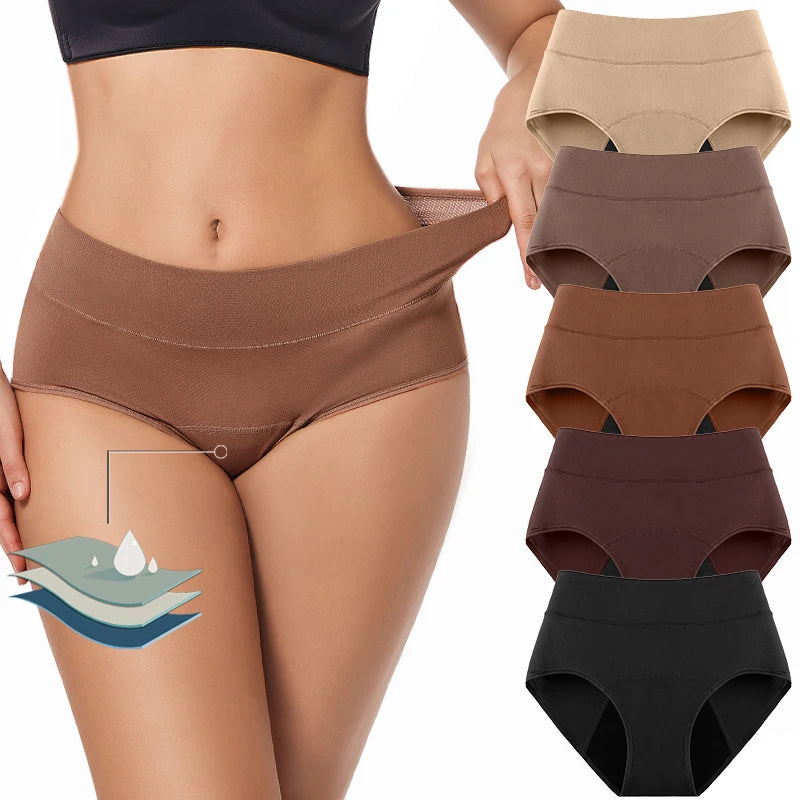3-Layer Absorbent Menstrual Panties for Maternity and Incontinence - Breathable Waterproof Women's Underwear
